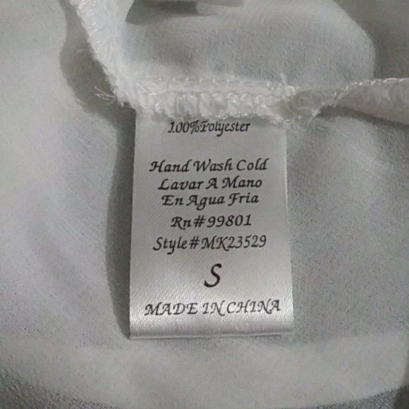 Tobi Women Lace Back Sheer Blouse Sz S - Picture 8 of 8